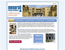 Tablet Screenshot of menorahhousing.org